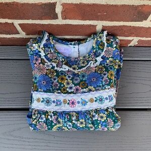 Iris & Ivy Kids' Floral Smocked 2 Piece Dress